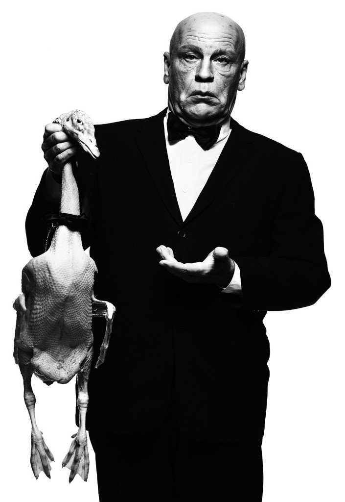 Albert Watson / Alfred Hitchcock with Goose © Sandro Miller courtesy of Catherine Edelman Gallery Chicago
