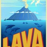 La locandina internazionale del cortometraggio Lava.
