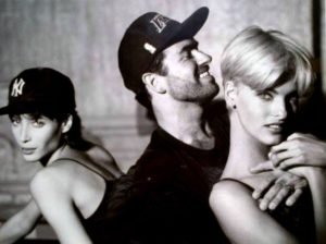 George Michael con le top model Christy Turlington e Linda Evangelista