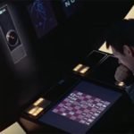 Una fase della partita Poole-HAL 9000 in ’2001: Odissea nello spazio’ (1968)