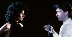 Isabella Rossellini e Lynch sul set di Velluto Blu (1986)