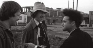 Lynch e Jack Nance sul set di Eraserhead (1977)