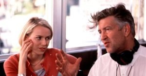 Naomi Watts e Lynch sul set di Mulholland Drive (2001)