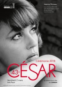 La locandina ufficiale dei César 2018