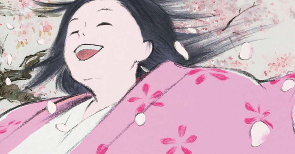 principessa splendente bambina che ride kimono rosa