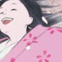 principessa splendente bambina che ride kimono rosa