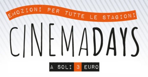 CinemaDays 2019: si torna al cinema a €3